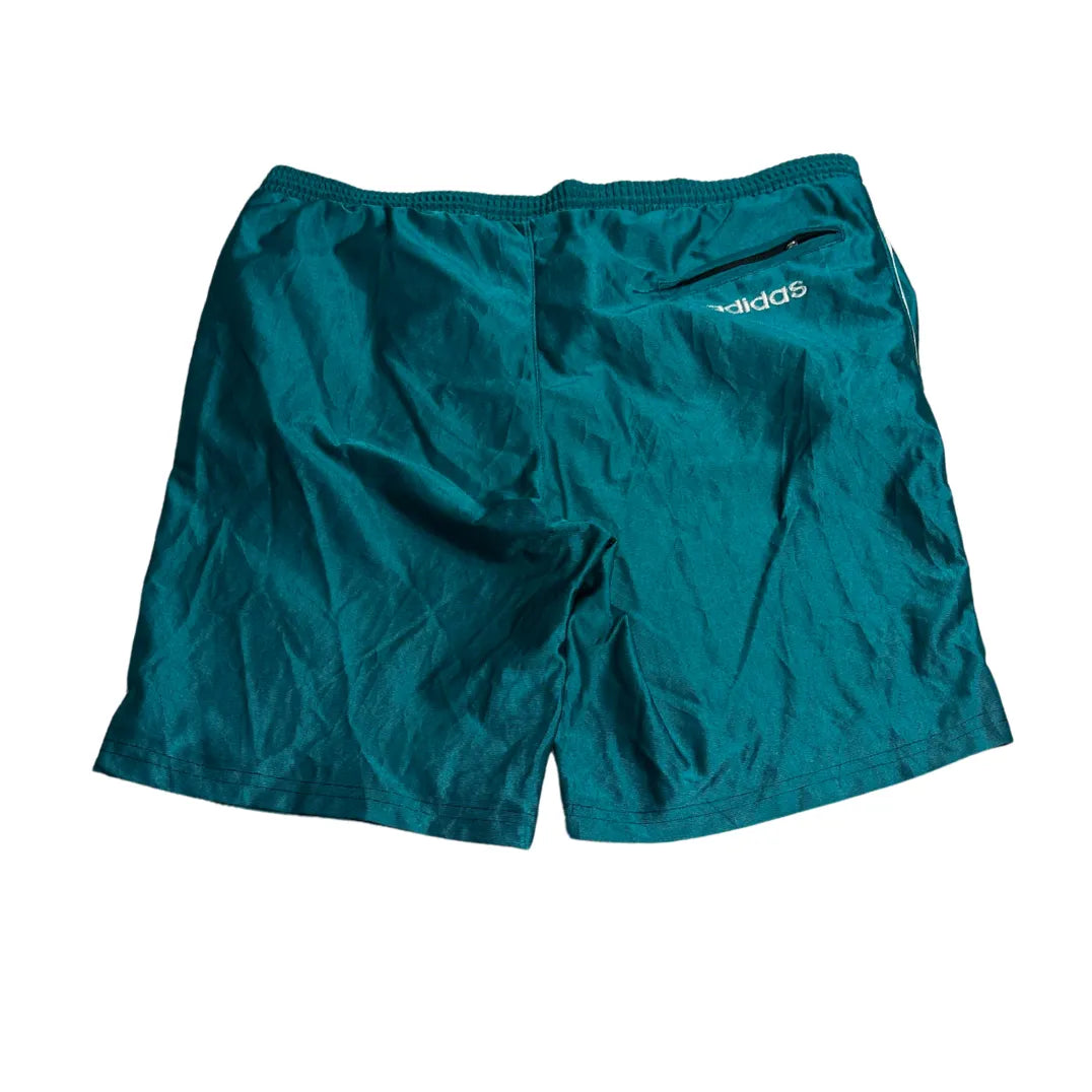 Adidas Teal Performance Training Shorts with Logo Detail