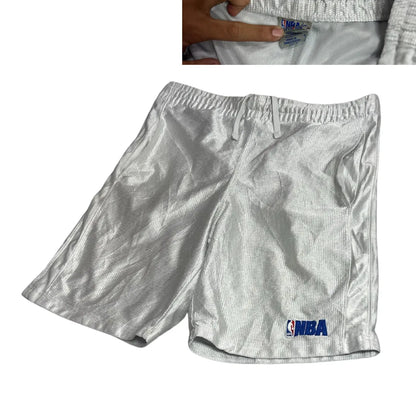NBA Silver Mesh Basketball Shorts