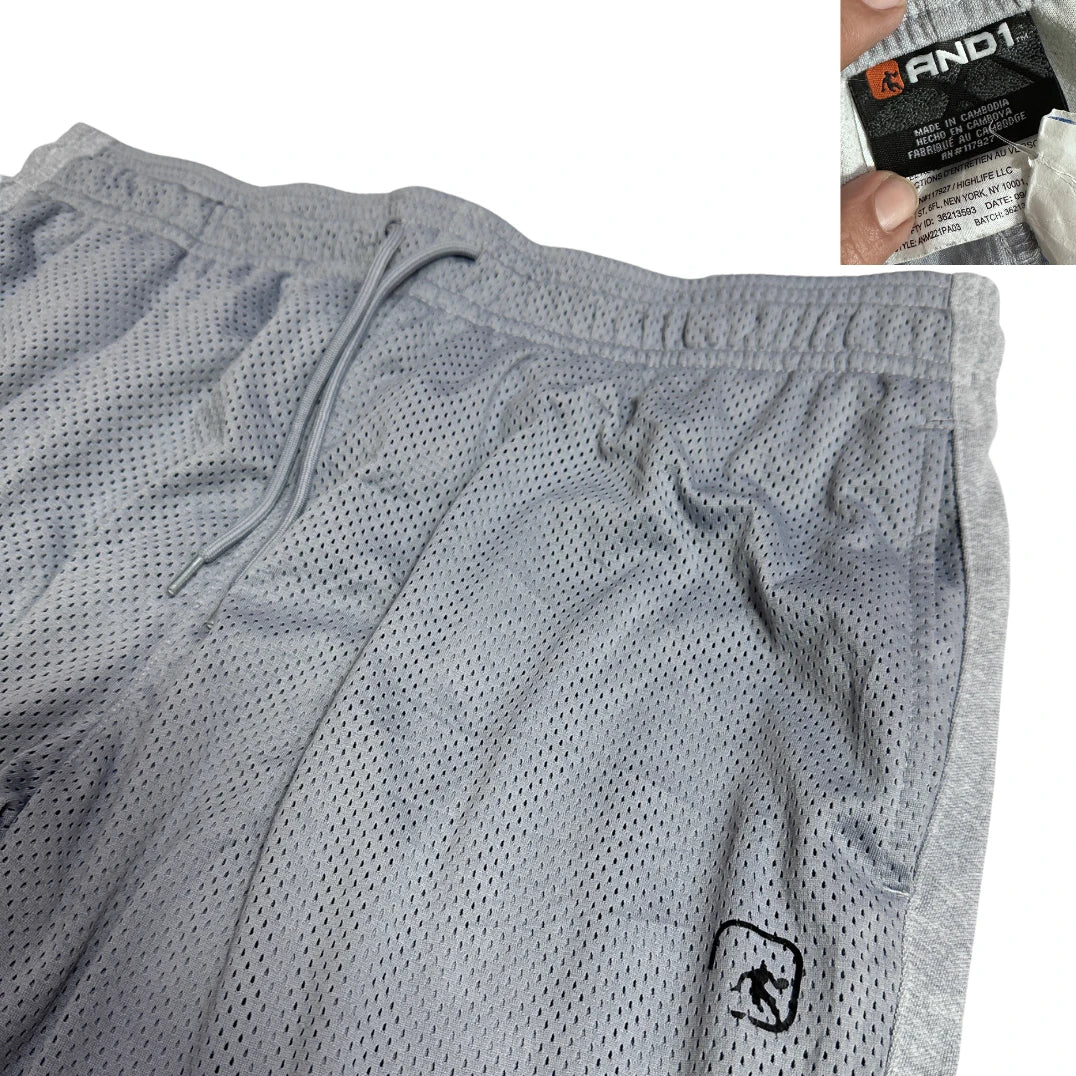 AND1 Grey Mesh Performance Jogger Pants 🏀