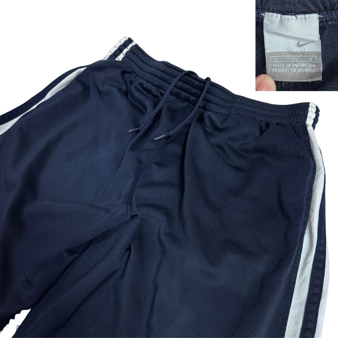 Nike Navy Blue Side Stripe Track Pants 🔵