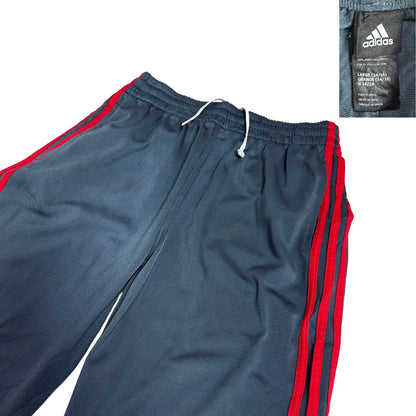 Adidas Track Pants with Red Triple Stripes