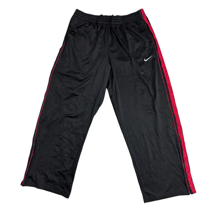 Nike Basketball Black Track Pants with Red Side Panels