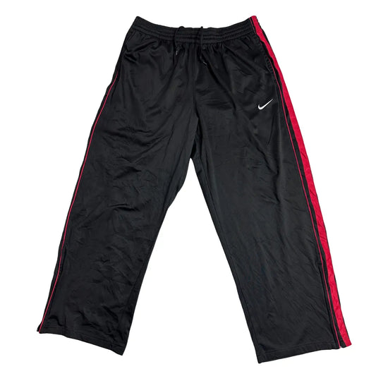 Nike Basketball Black Track Pants with Red Side Panels