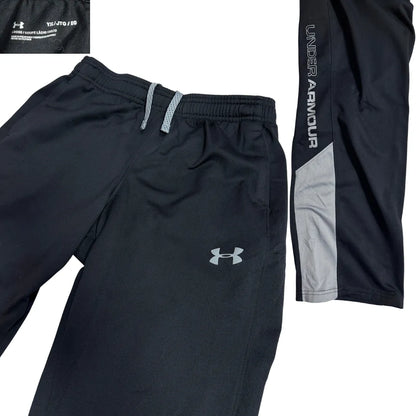 Under Armour Black Performance Track Pants with Grey Panels