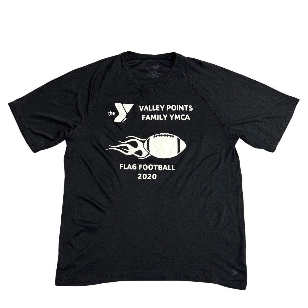 Augusta Sportswear Black YMCA Flag Football Performance T-Shirt 🏈