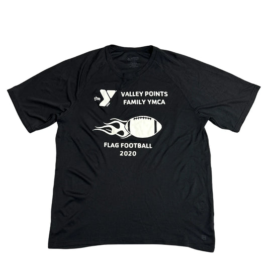 Augusta Sportswear Black YMCA Flag Football Performance T-Shirt 🏈