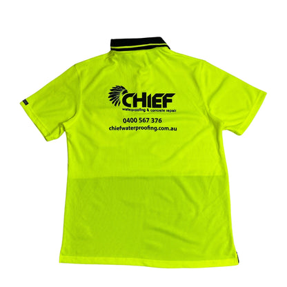 JB’s Wear Hi-Vis Lime & Black Workwear Polo Shirt 👷‍♂️🦺