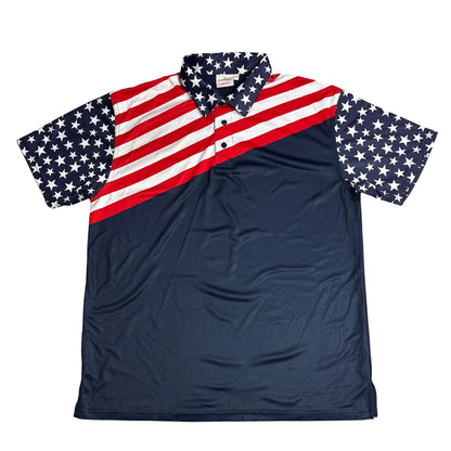 FLAG Shirt USA Stars & Stripes Polo Shirt 🇺🇸⭐