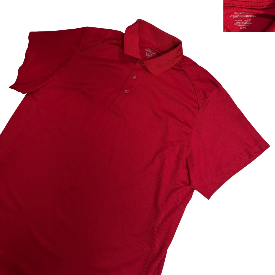 Red Performance Polo Shirt 👕