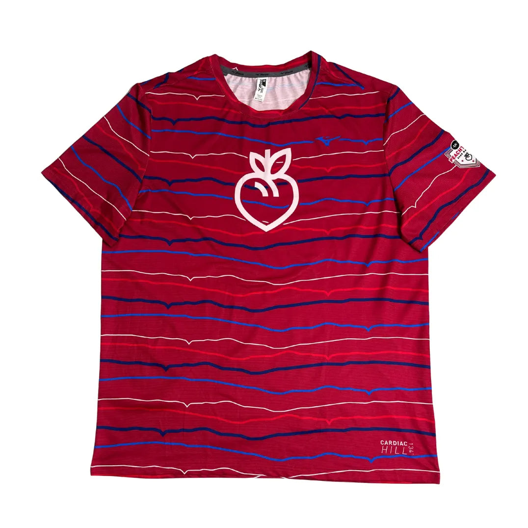 MIZUNO Graphic Performance Striped Athletic Tee
