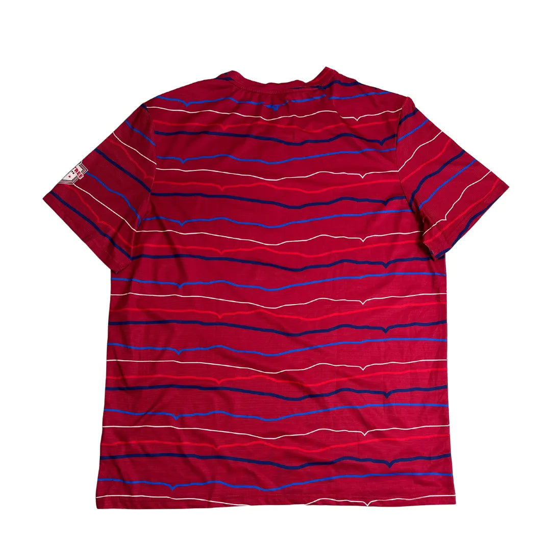 MIZUNO Graphic Performance Striped Athletic Tee