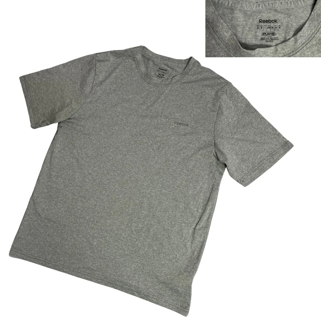 Reebok PlayDry Heather Grey Performance Tee ⚙️