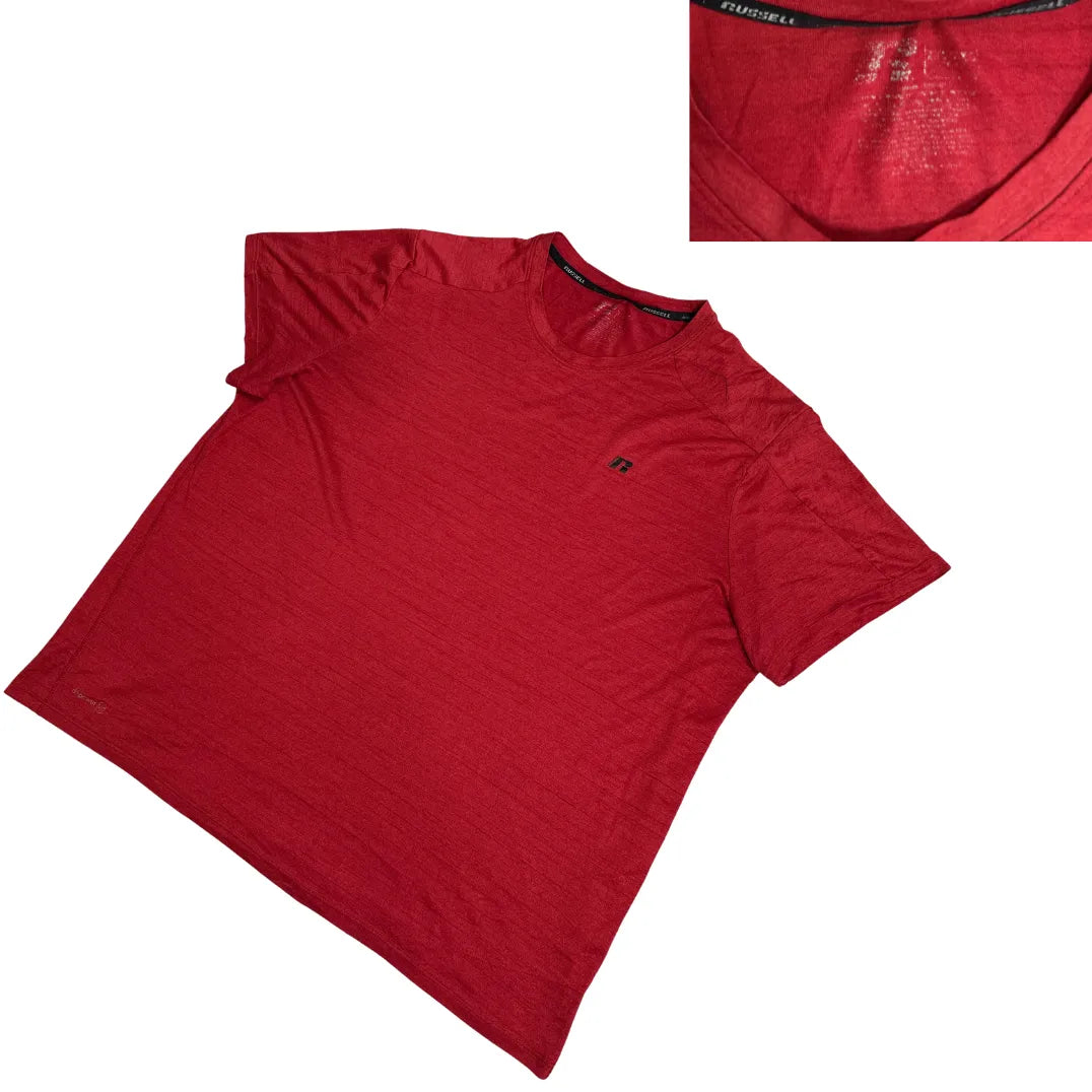 Russell Athletic Heather Red Performance Tee 🔴