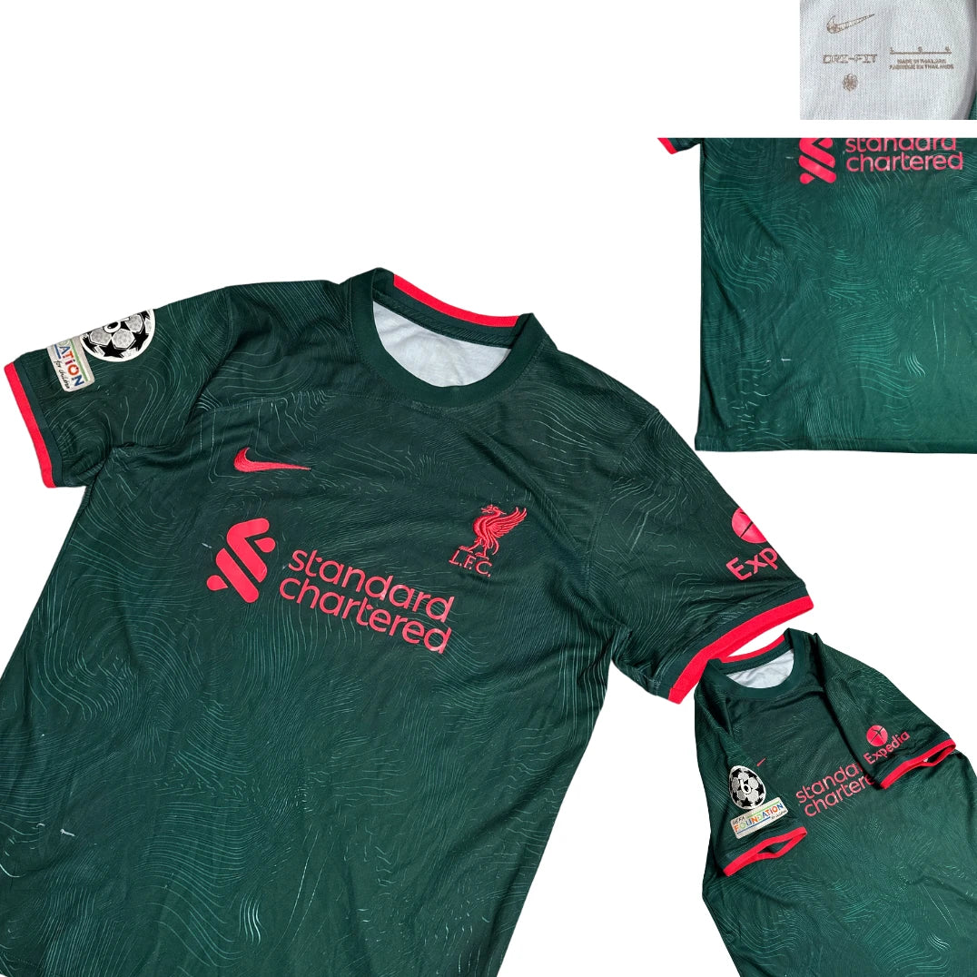 Liverpool Dark Green Away Jersey M Salah 11 Edition ⚽