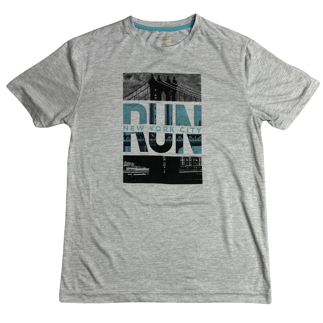 Grey RUN New York City Graphic T Shirt 🗽