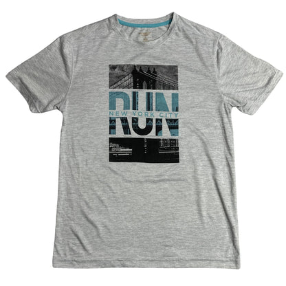 Grey RUN New York City Graphic T Shirt 🗽