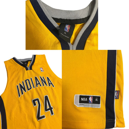 Indiana Pacers Paul George 24 NBA Original Jersey Yellow XL 💛