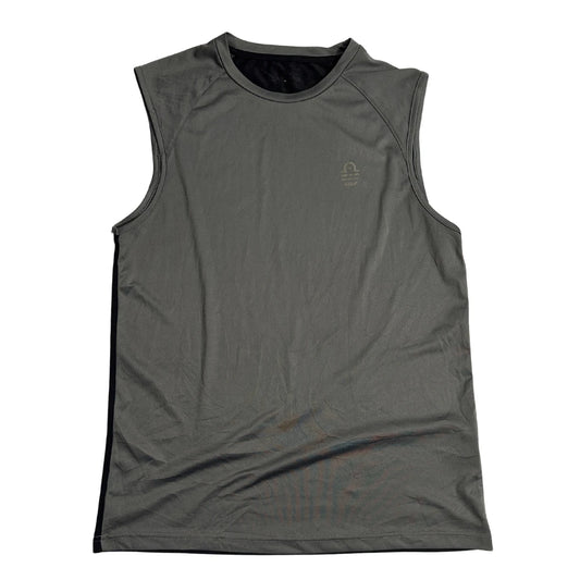 Admiral Sleeveless Sports Training Shirt Grey Black 💪🖤
