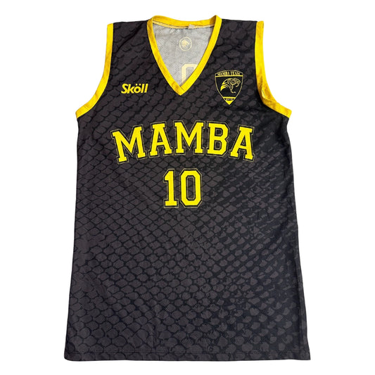 Mamba Team Basketball Jersey Black Yellow Number 10 🏀🔥