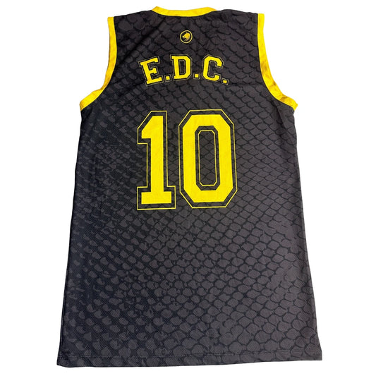 Mamba Team Basketball Jersey Black Yellow Number 10 🏀🔥