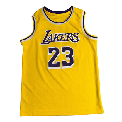 LA Lakers LeBron James 23 Yellow Basketball Jersey 💜💛🔥