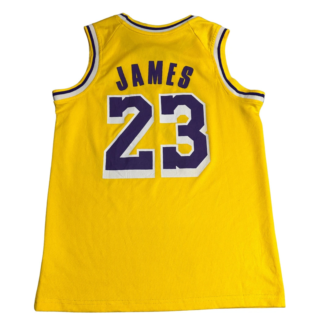 LA Lakers LeBron James 23 Yellow Basketball Jersey 💜💛🔥