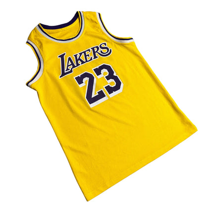 LA Lakers LeBron James 23 Yellow Basketball Jersey 💜💛🔥