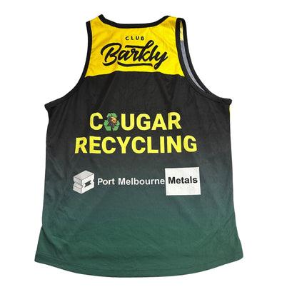Cougars Club Barkly Basketball Jersey Black Green Yellow 🏀🔥