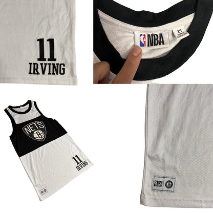 NBA Brooklyn Nets Kyrie Irving 11 Jersey Black White 🖤🤍🔥