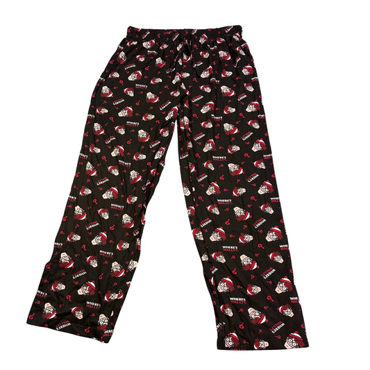 Where's Wally?® Black Graphic Lounge Pants
