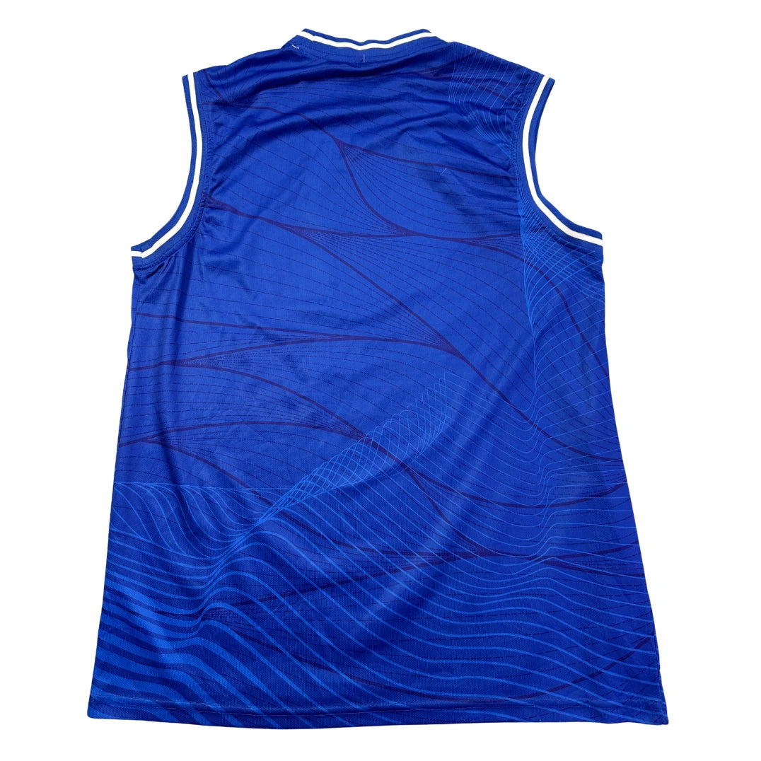 Thrift-and-treasures Blue Sleeveless Jersey(M) SANDO COLLECTION