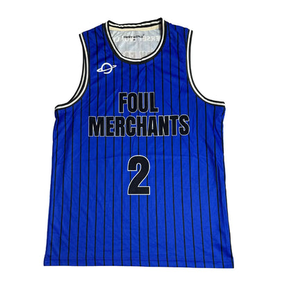 Jersey World Pinstripe Number 2 Basketball Jersey