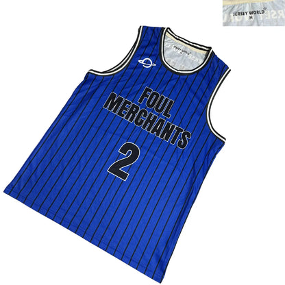 Jersey World Pinstripe Number 2 Basketball Jersey