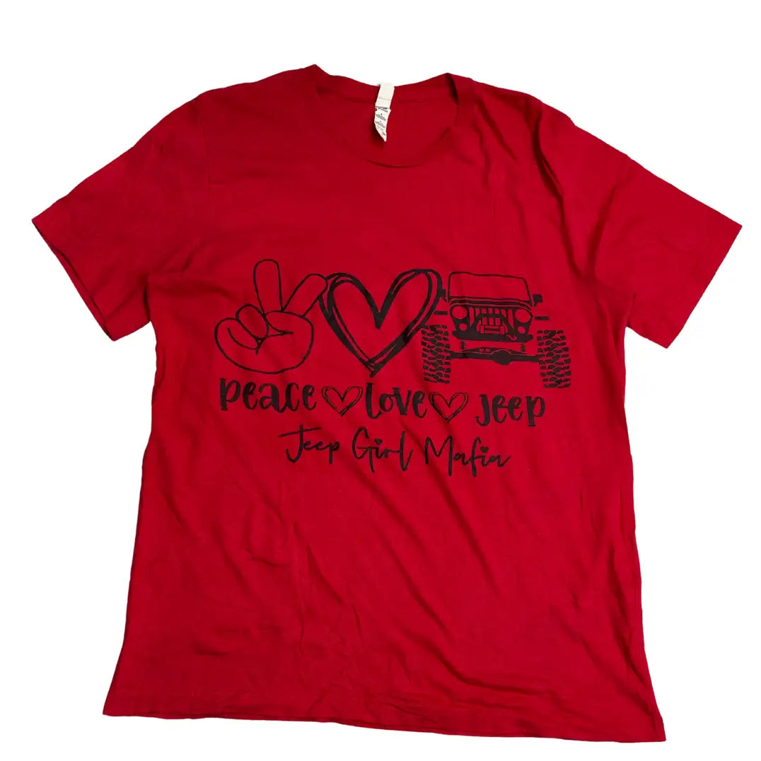Peace Love Jeep Graphic T Shirt ❤️🚙