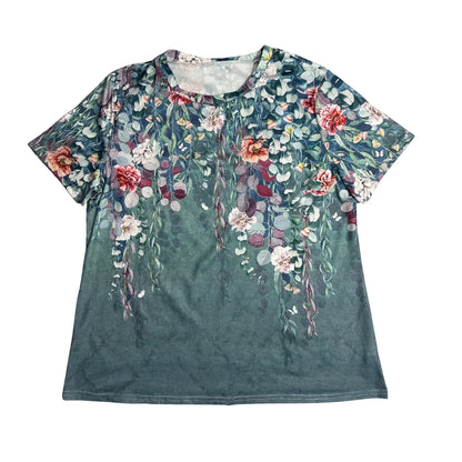 Botanical Floral Print Casual T Shirt 🌿🌸