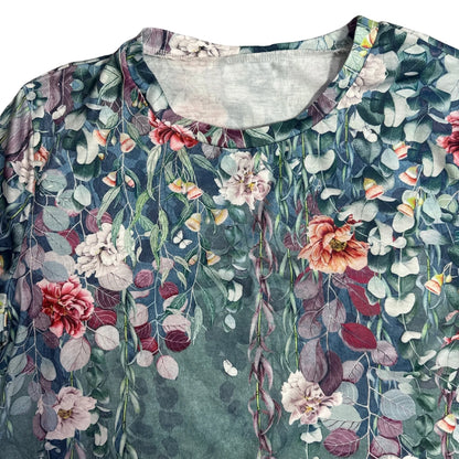 Botanical Floral Print Casual T Shirt 🌿🌸