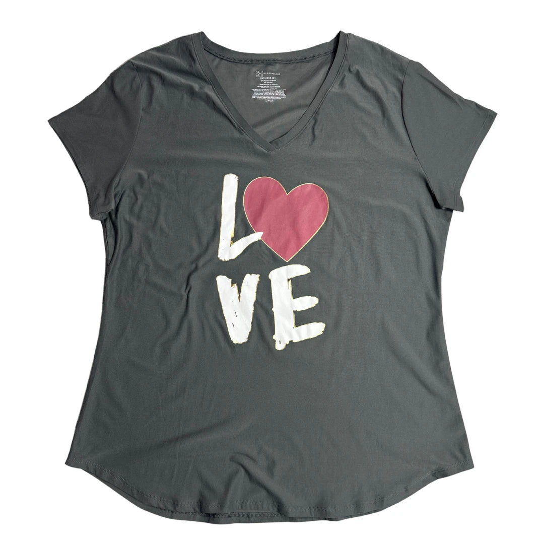 No Boundaries Love Graphic V Neck T Shirt ❤️✨