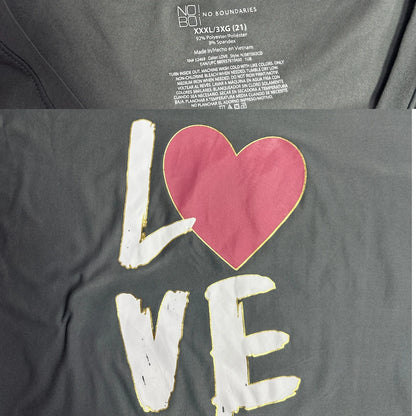 No Boundaries Love Graphic V Neck T Shirt ❤️✨