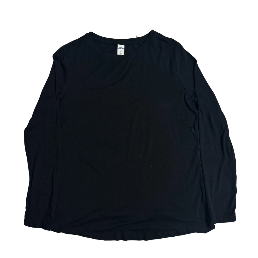 Old Navy Luxe Long Sleeve Basic T Shirt 🖤✨