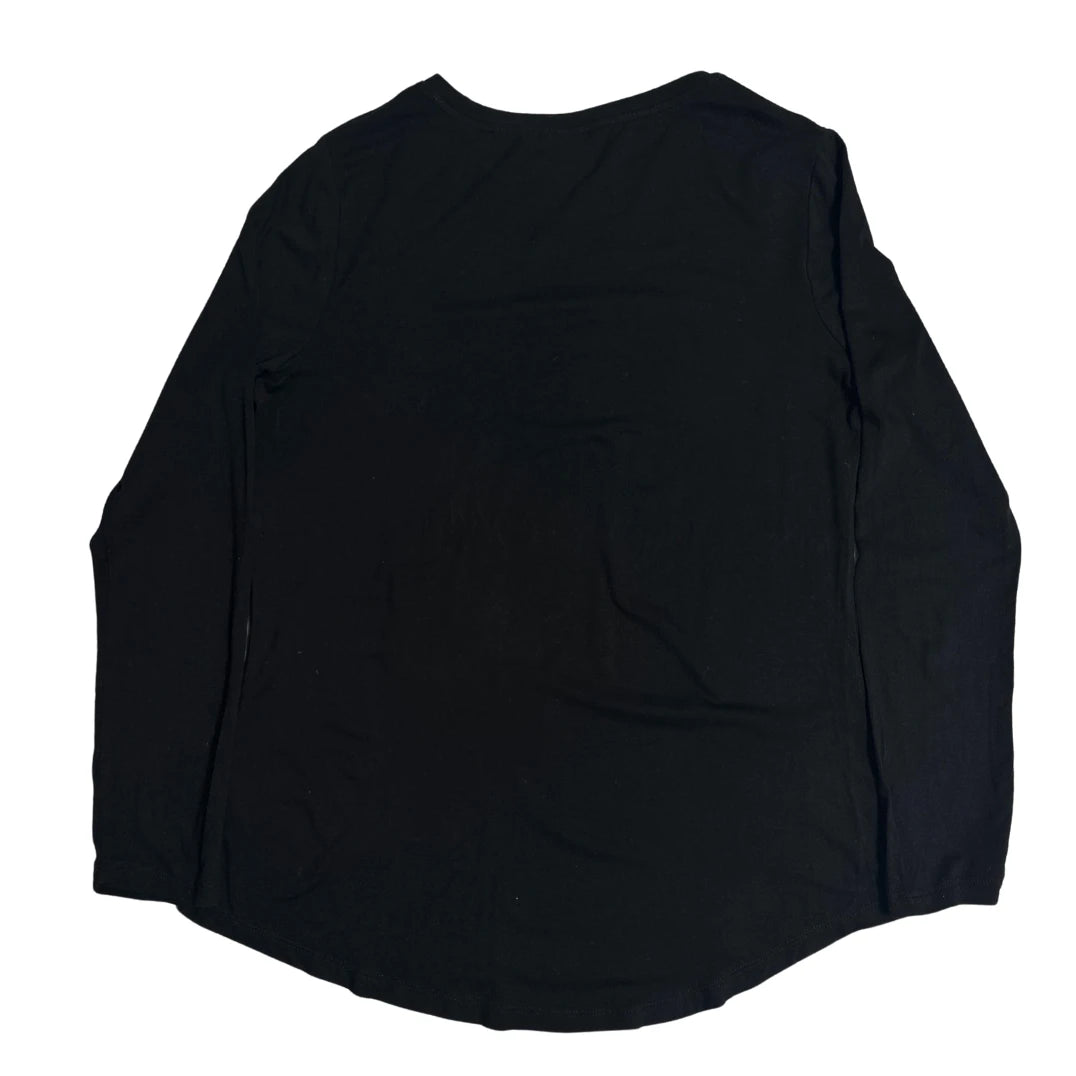 Old Navy Luxe Long Sleeve Basic T Shirt 🖤✨