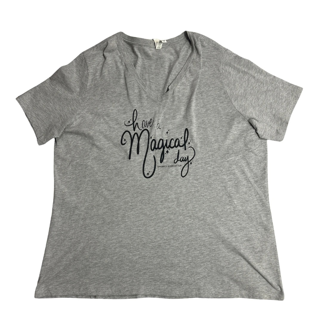 Bella Relaxed Fit Magical Day Graphic V Neck T Shirt ✨🪄