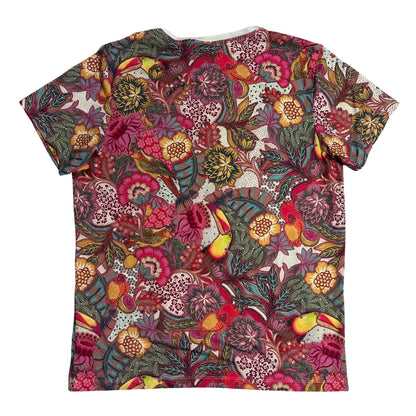 Adidas Originals Floral Print Trefoil T Shirt