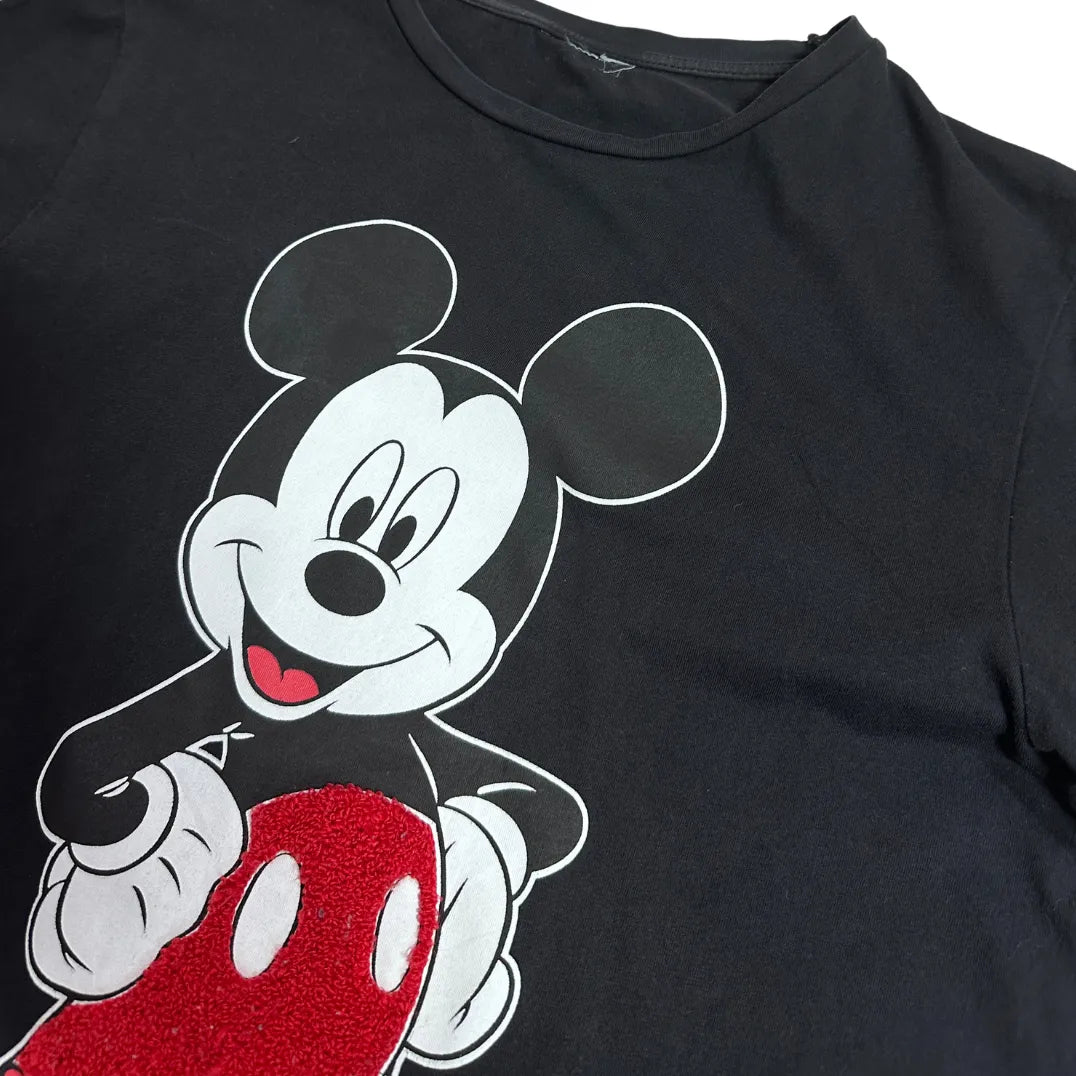 Disney Mickey Mouse Graphic Black T Shirt