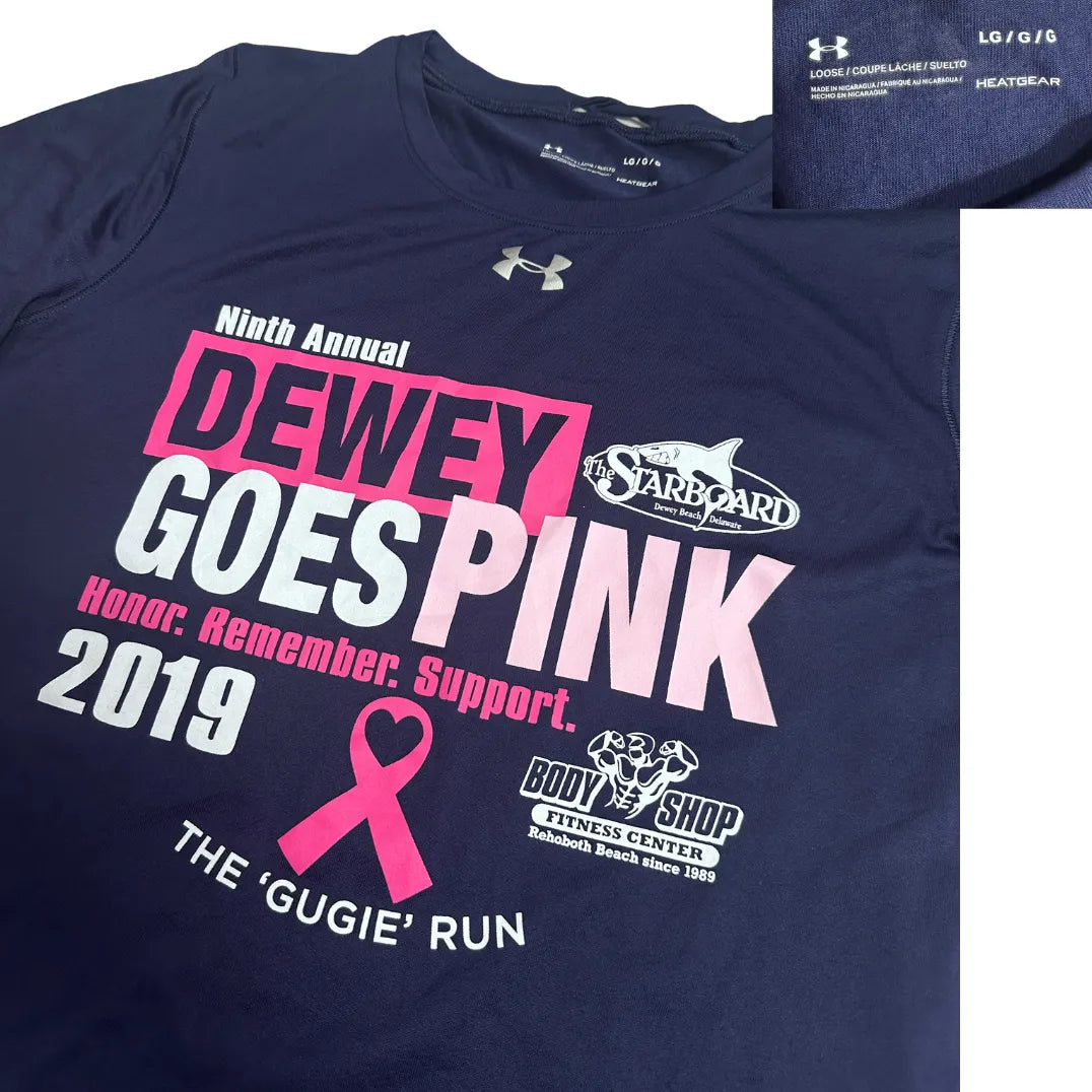 Under Armour “Dewey Goes Pink 2019” Performance Tee 💗