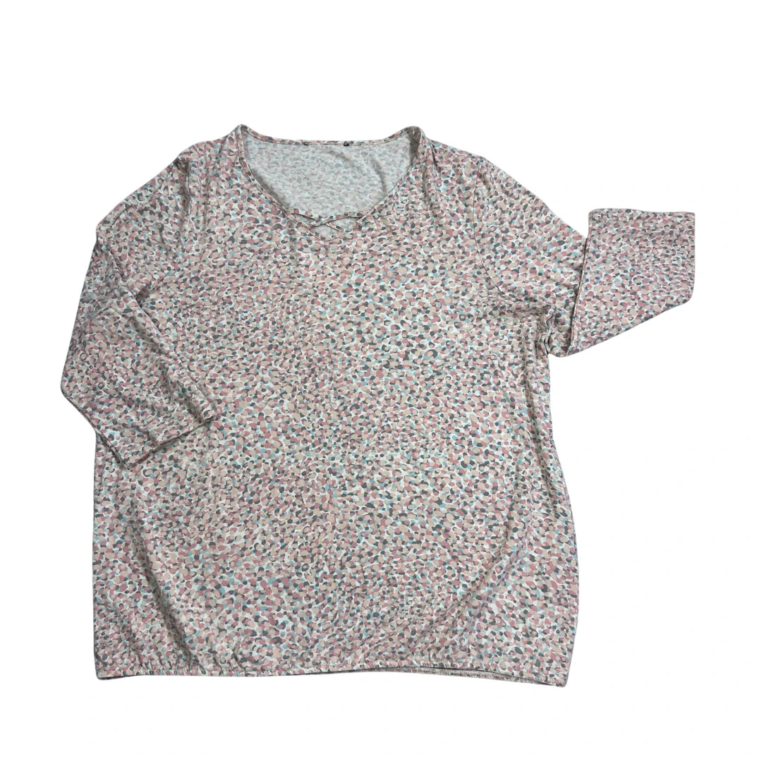Light Pink Speckled Long Sleeve Top