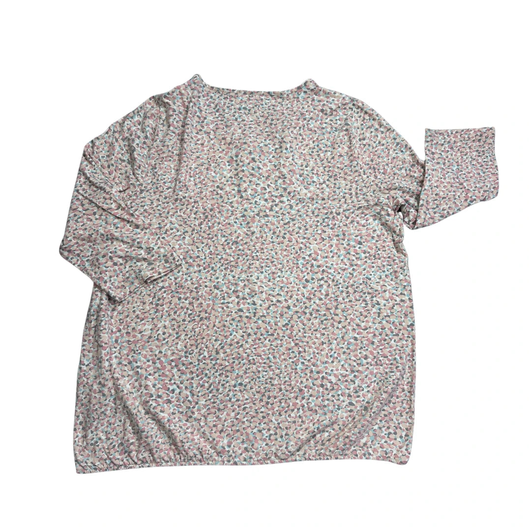 Light Pink Speckled Long Sleeve Top