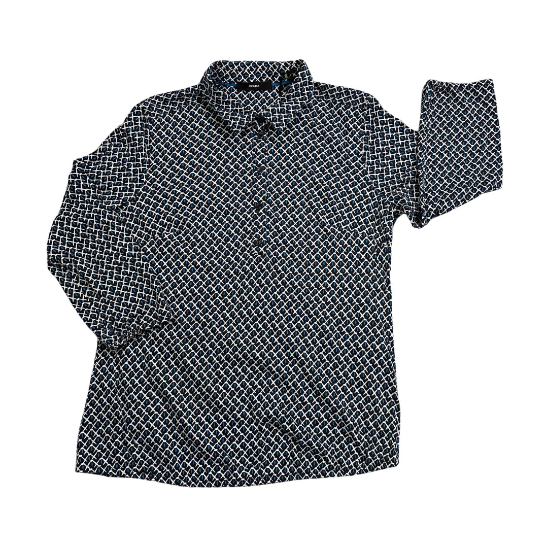 Bonita® Navy Geometric Button Shirt