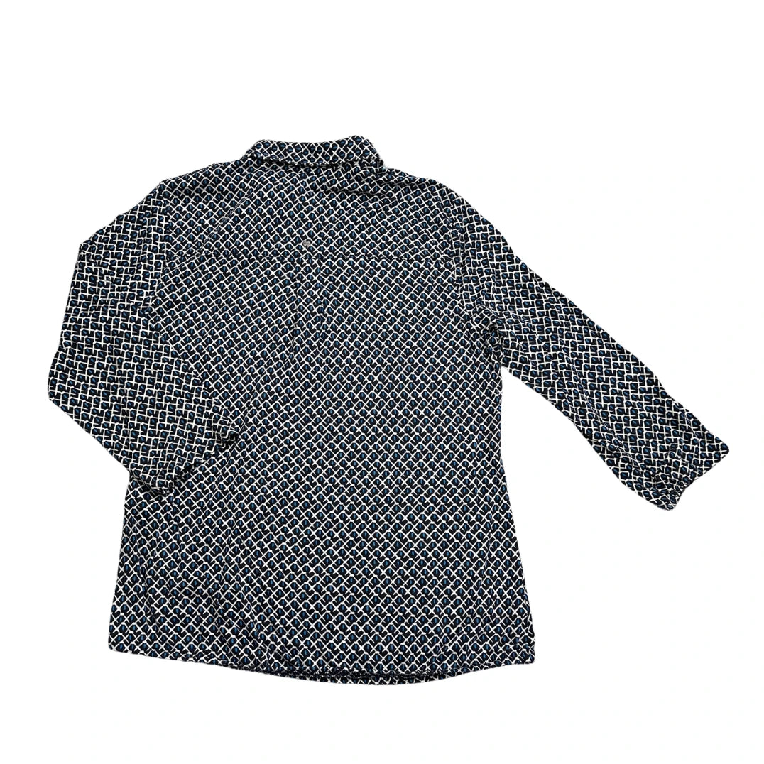Bonita® Navy Geometric Button Shirt