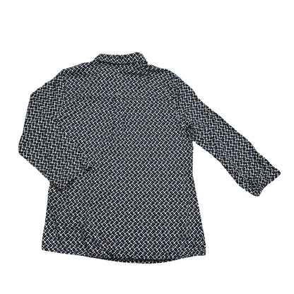 Bonita® Navy Geometric Button Shirt