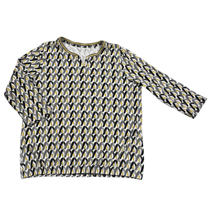 Rabe® Grey Geometric Long Sleeve Top